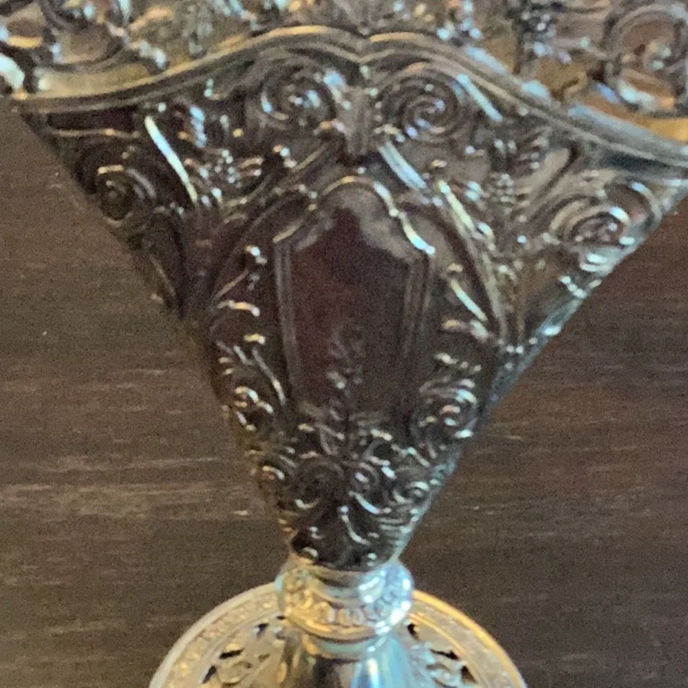 Vintage Godsinger Silver Art Co. (GSA) Silver Plated Fan Vase